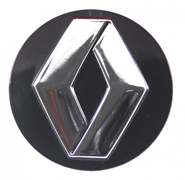 Колпачок на диски Renault 65/60/12, черный и хром