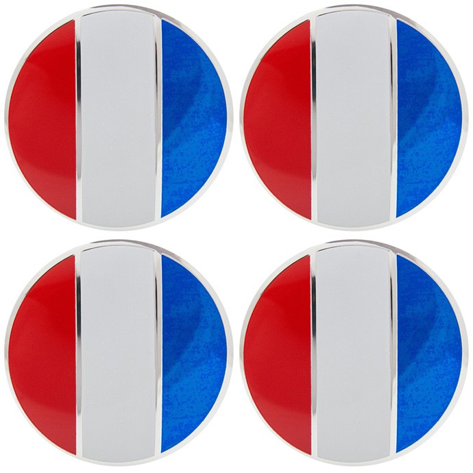 Стикеры на диски флаги Франция Нидерланды 56 мм сфера 
