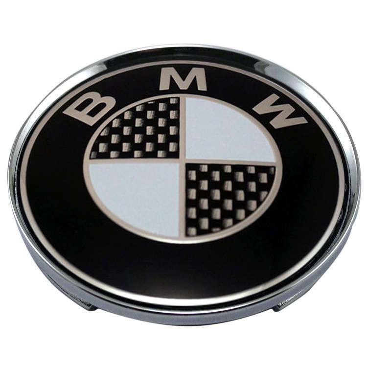 Колпачок на диск BMW 59/50.5/9 черный и карбон 