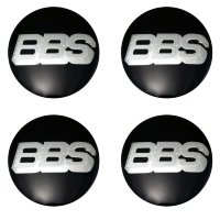 Изображение товара Стикеры на колпачки BBS 56 мм черный глянец