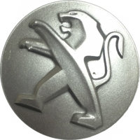 Изображение товара Колпачки на литые диски ПЕЖО, серебро, d54, 60/54/9
