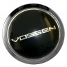 Заглушки для диска со стикером Vossen (64/60/6) хром и черный
