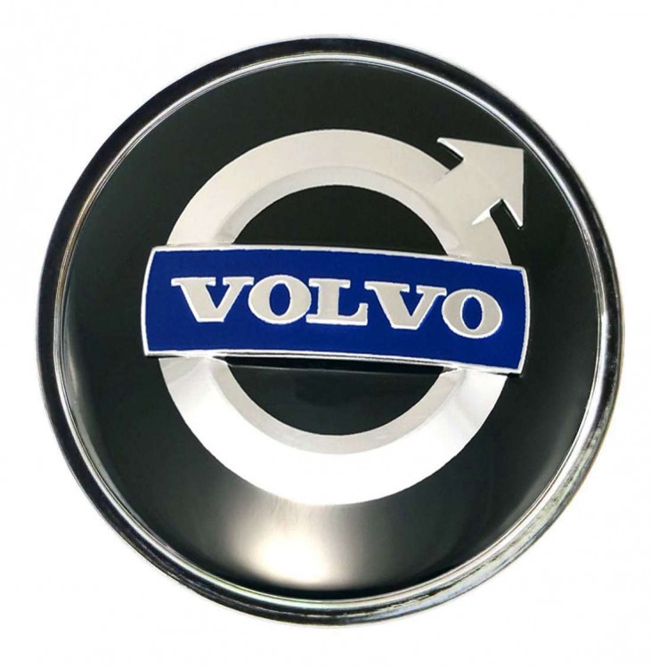 Колпачок ступицы Volvo (63/59/7) черный хром