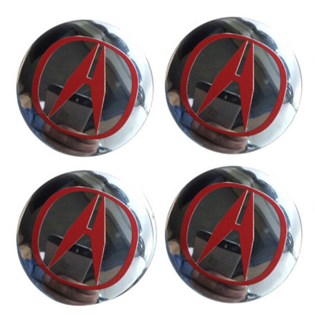 Наклейки на диски Acura chromium сфера 56 мм