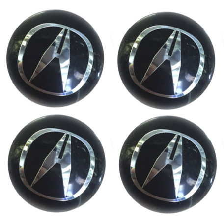 Наклейки на диски Acura black сфера 56 мм