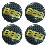 Изображение товара Наклейки на диски BBS gold-carbon сфера 56 мм