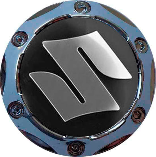 Колпачок на диски Suzuki 64/56/9 хром-черный конус