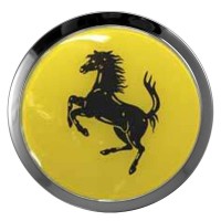 Изображение товара Заглушки для диска со стикером Ferrari (64/60/6) желтый и черный