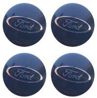 Изображение товара Наклейки на диски Ford 65мм сфера синие с хромированным логотипом
