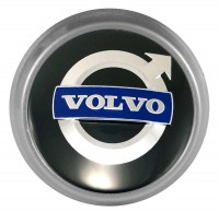 Изображение товара Колпачки на диски ВСМПО со стикером Volvo 74/70/9 черный хром 