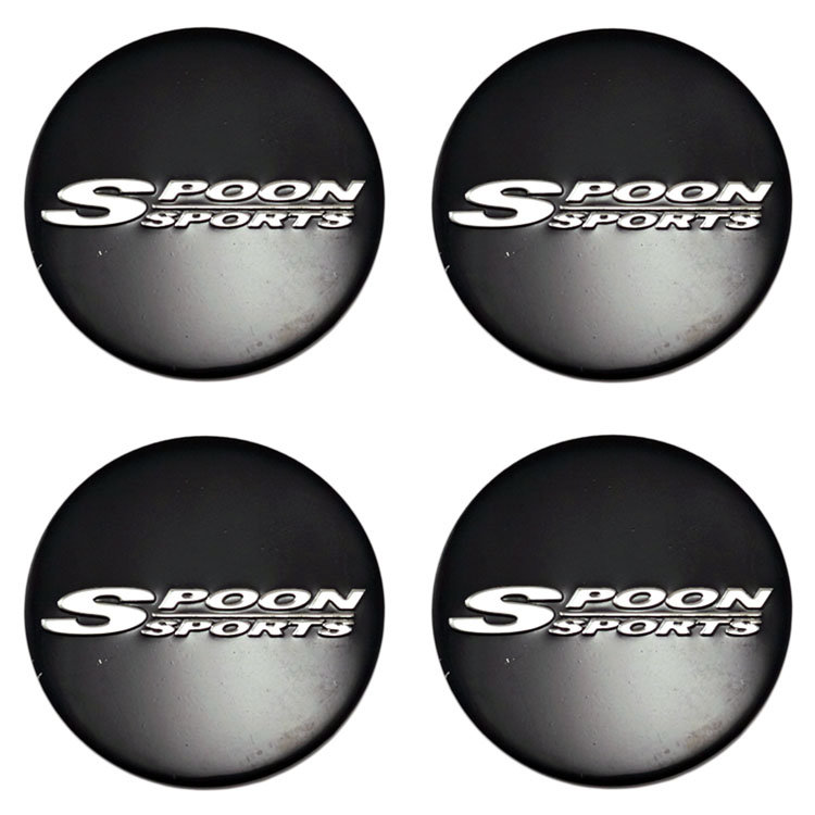 Наклейки на колпачки литых дисков Spoon Sports 45 мм металл 