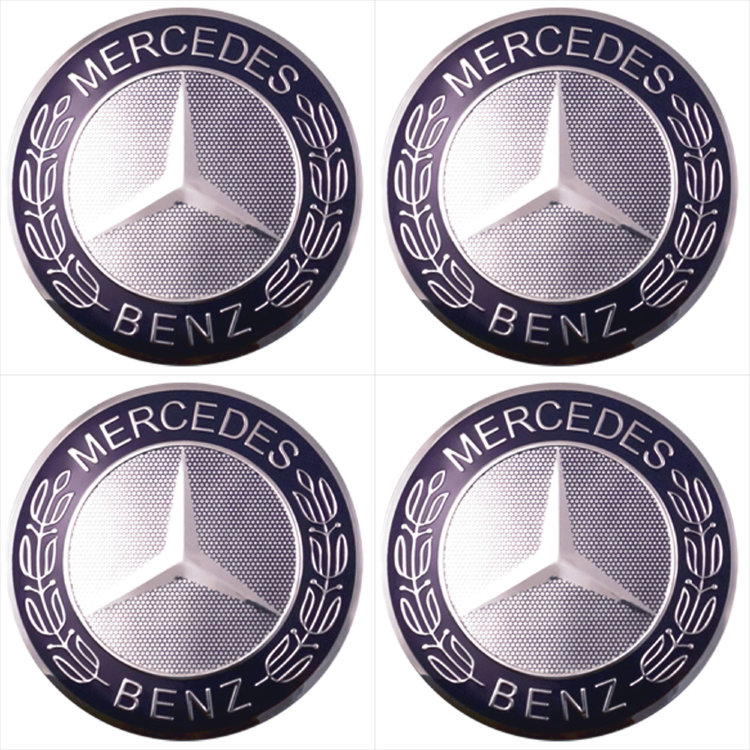 Наклейки на диски Mercedes-benz blue сфера 65 мм 