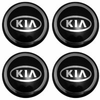 Изображение товара Наклейки на диски KIA 58 мм black/chrome