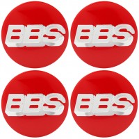Изображение товара Наклейки на диски BBS красные сфера 56 мм
