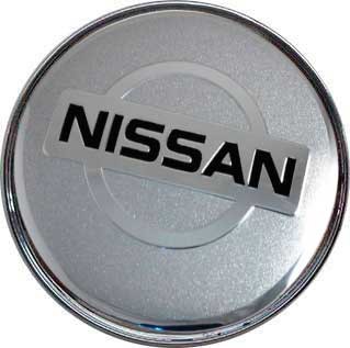 Колпачок на диски Nissan 60/56/9 серебристый хром 