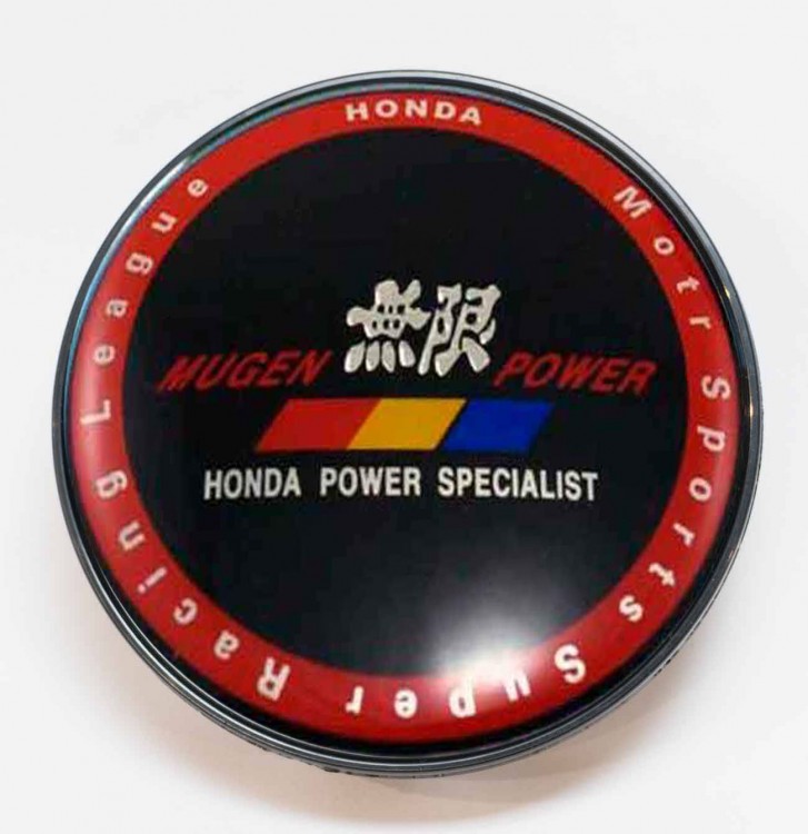 Заглушка литого диска Honda mugen power 67/56/16 черный  