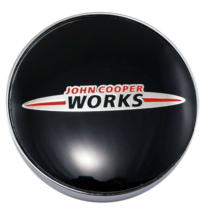 Заглушки для дисков John Cooper Works 60/56/9 хром-черный 