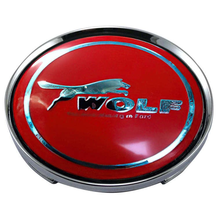Колпачок на диск Ford Wolf 59/50.5/9 красный  