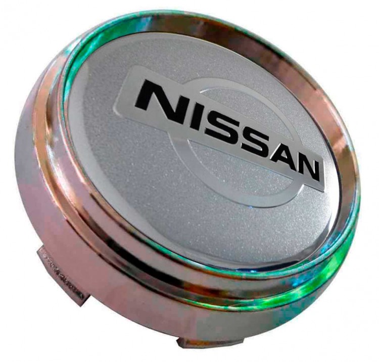 Заглушка ступицы Nissan 66/62/9 хром серебристый