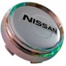 Заглушка ступицы Nissan 66/62/9 хром серебристый