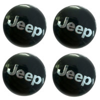 Изображение товара Наклейки на диски Jeep black сфера 56 мм