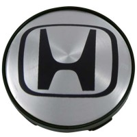 Изображение товара Колпачки на диски Honda 60/54/10 серебристые с черным