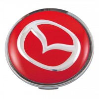Изображение товара Колпачки на диски 62/56/8 со стикером Mazda красный