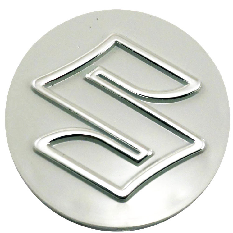 Колпачок для дисков Replica с логотипом СУЗУКИ, 59/55/12 milk/chrome