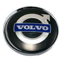 Изображение товара Колпачок в литой диск Volvo (63/58/8) хром+черный+синий 