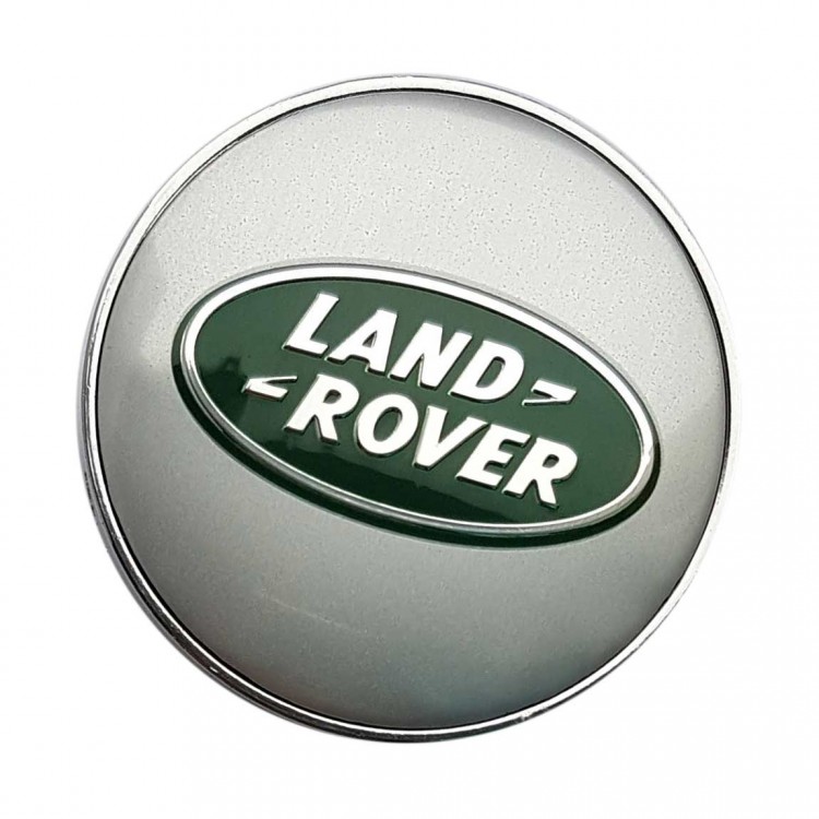 Заглушка ступицы Land Rover 60/56/9 хром, серебристый и зеленый