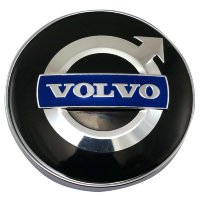 Изображение товара Хромированный колпачок с черным стикером Volvo 60/56/9